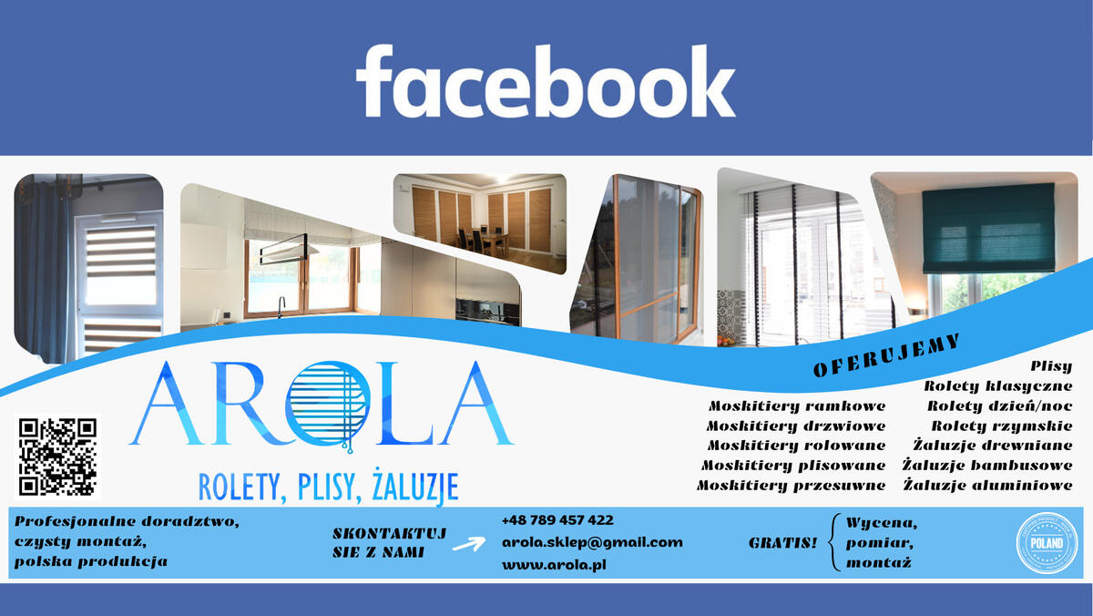 AROLA - rolety, plisy, żaluzje Warszawa i okolice
